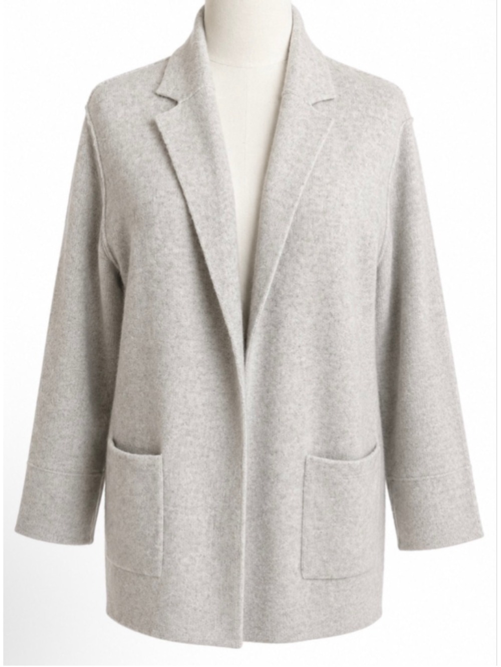 New Kinross Cashmere Light Tan Cardigan XL